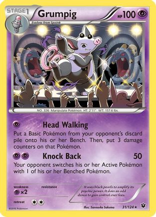 Grumpig (031/124) [XY  Fates Collide] Normal - Rare
