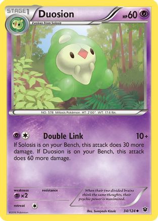 Duosion (34/124) [XY  Fates Collide] Reverse Holofoil - Uncommon