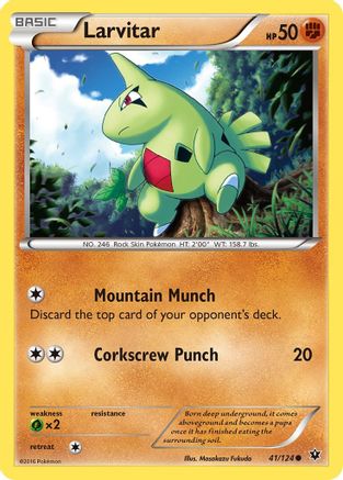 Larvitar (41) (41) 041  XY  Fates Collide - Common
