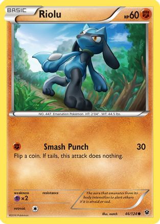 Riolu (046/124) [XY  Fates Collide] Normal - Common