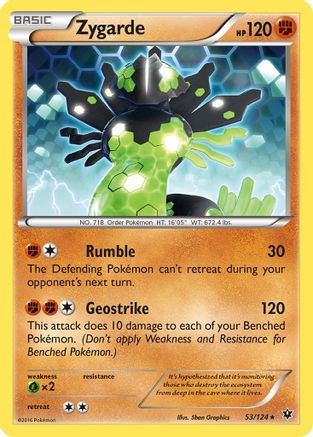 Zygarde (53/124) [XY  Fates Collide] Reverse Holofoil - Rare