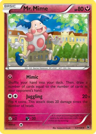 Mr. Mime 067  XY  Fates Collide - Rare