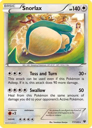 Snorlax (077/124) [XY  Fates Collide] Normal - Rare