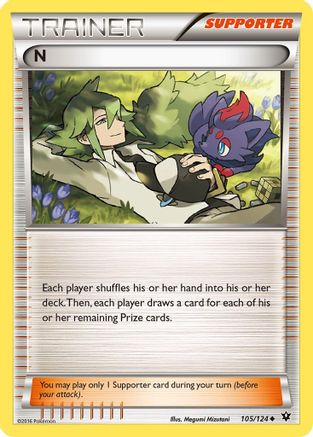 N (Supporter) 105  XY  Fates Collide - Uncommon
