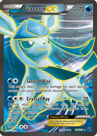 Glaceon EX (Full Art) (116/124) [XY  Fates Collide] Holofoil - Ultra Rare