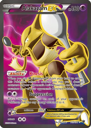 Alakazam EX (Full Art) 117  - Holofoil XY  Fates Collide - Ultra Rare