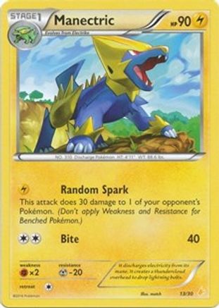 Manectric (22)  XY Trainer Kit Pikachu Libre & Suicune - Common