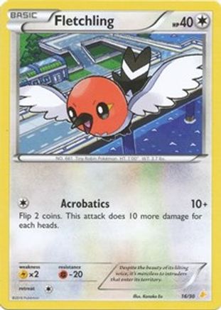 Fletchling (16) [XY Trainer Kit Pikachu Libre & Suicune] Normal - Common