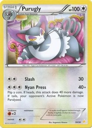 Purugly (19) [XY Trainer Kit Pikachu Libre & Suicune] Normal - Common