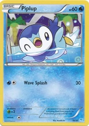 Piplup (16) [XY Trainer Kit Pikachu Libre & Suicune] Normal - Common