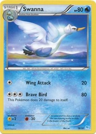 Swanna (27) [XY Trainer Kit Pikachu Libre & Suicune] Normal - Common