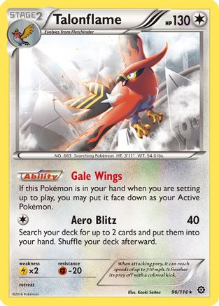 Talonflame (096/114) [XY  Steam Siege] Normal - Rare