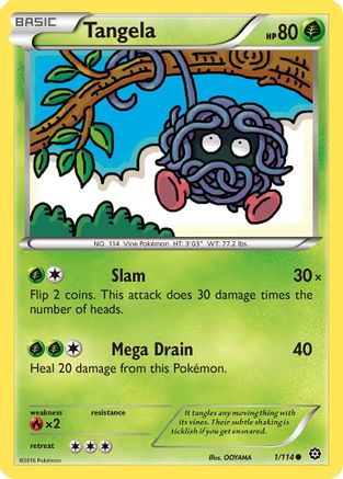 Tangela (001/114) [XY  Steam Siege] Normal - Common
