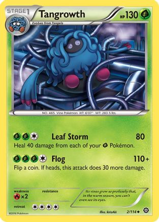 Tangrowth (002/114) [XY  Steam Siege] Normal - Uncommon