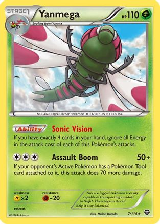 Yanmega (007/114) [XY  Steam Siege] Normal - Rare