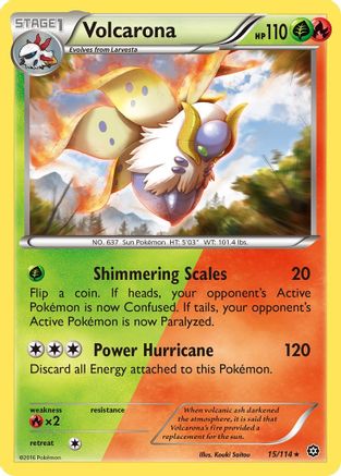 Volcarona (015/114) [XY  Steam Siege] Normal - Rare