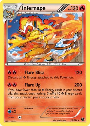 Infernape (020/114) [XY  Steam Siege] Holofoil - Holo Rare