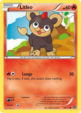 Litleo 022  XY  Steam Siege - Common