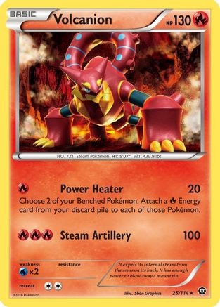 Volcanion (025/114) [XY  Steam Siege] Normal - Rare