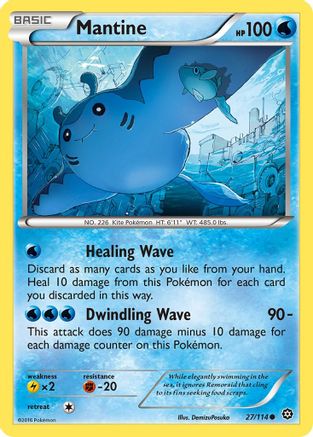 Mantine 027  XY  Steam Siege - Common