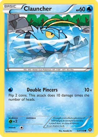 Clauncher (033/114) [XY  Steam Siege] Reverse Holofoil - Common