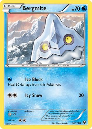 Bergmite (036/114) [XY  Steam Siege] Normal - Common