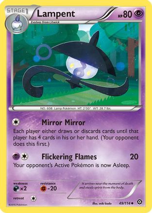 Lampent (049/114) [XY  Steam Siege] Reverse Holofoil - Uncommon
