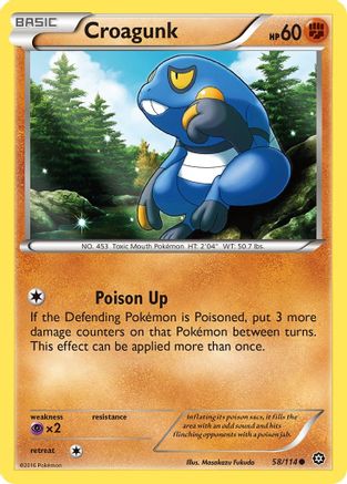 Croagunk (058/114) [XY  Steam Siege] Normal - Common