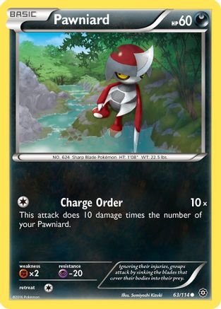 Pawniard 063/114  - Reverse Holofoil XY  Steam Siege - Common