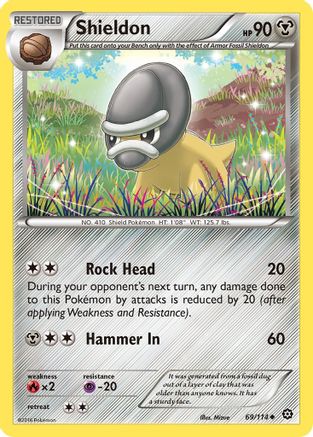 Shieldon (069/114) [XY  Steam Siege] Normal - Uncommon