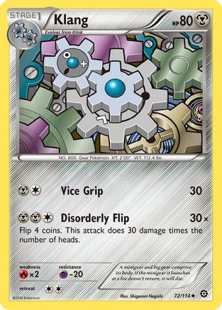 Klang (072/114) [XY  Steam Siege] Normal - Uncommon