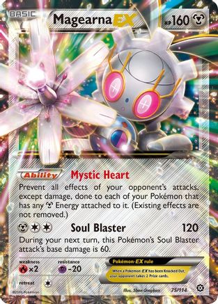 Magearna EX 075  - Holofoil XY  Steam Siege - Ultra Rare