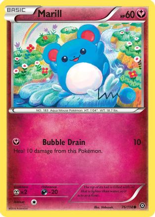 Marill 076  XY  Steam Siege - Common
