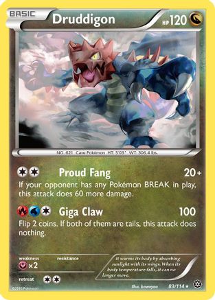 Druddigon (083/114) [XY  Steam Siege] Normal - Rare