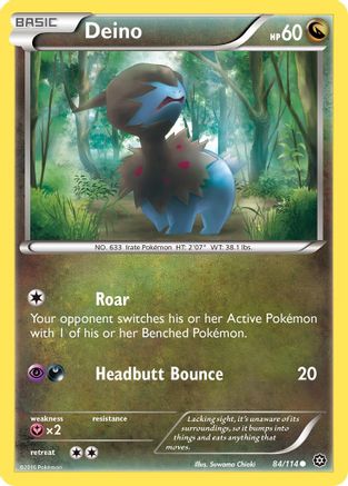 Deino (084/114) [XY  Steam Siege] Reverse Holofoil - Common