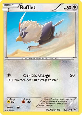 Rufflet (092/114) [XY  Steam Siege] Reverse Holofoil - Common