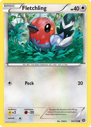 Fletchling (094/114) [XY  Steam Siege] Normal - Common