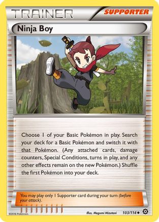 Ninja Boy 103  - Reverse Holofoil XY  Steam Siege - Uncommon