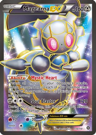 Magearna EX (Full Art) 110  - Holofoil XY  Steam Siege - Ultra Rare