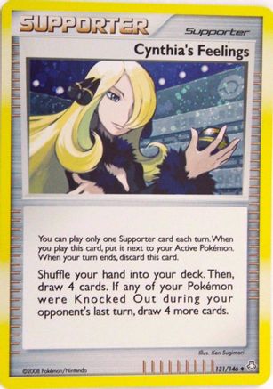 Cynthia's Feelings (Cosmos Holofoil) (131/146) [Miscellaneous Cards & Products] Holofoil - Promo