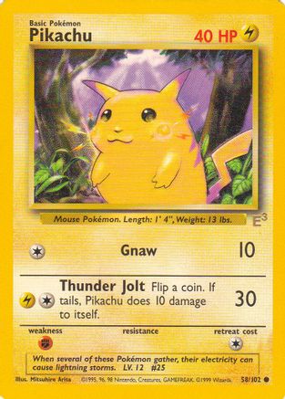 Pikachu (E3 Stamped) (058/102) [Miscellaneous Cards & Products] Normal - Promo