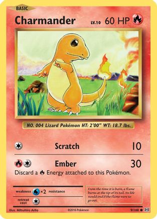 Charmander (009/108) [XY  Evolutions] Normal - Common