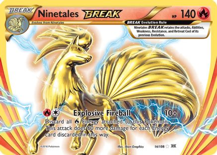 Ninetales BREAK 016  - Holofoil XY  Evolutions - Rare BREAK