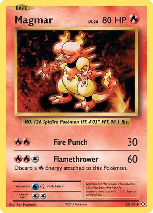 Magmar 020  XY  Evolutions - Uncommon