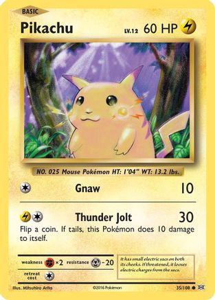 Pikachu (035/108) [XY  Evolutions] Normal - Common