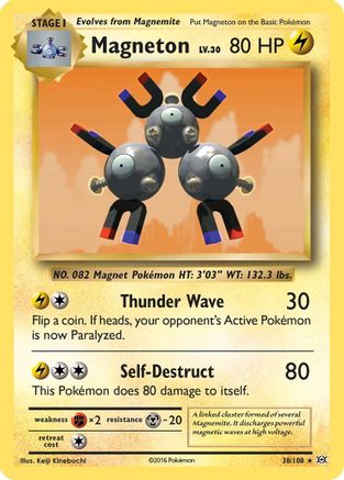 Magneton 038  - Holofoil XY  Evolutions - Holo Rare