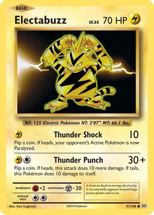 Electabuzz (041/108) [XY  Evolutions] Reverse Holofoil - Common