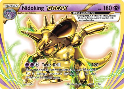 Nidoking BREAK 046  - Holofoil XY  Evolutions - Rare BREAK