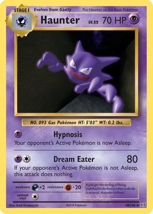 Haunter (048/108) [XY  Evolutions] Reverse Holofoil - Uncommon