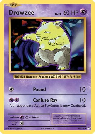 Drowzee (049/108) [XY  Evolutions] Normal - Common